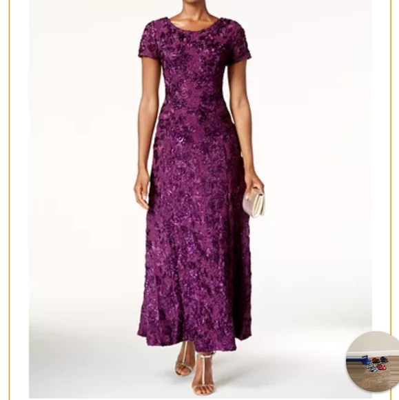 Alex Evenings Dresses & Skirts - Like new Alex evenings egplant party dress
